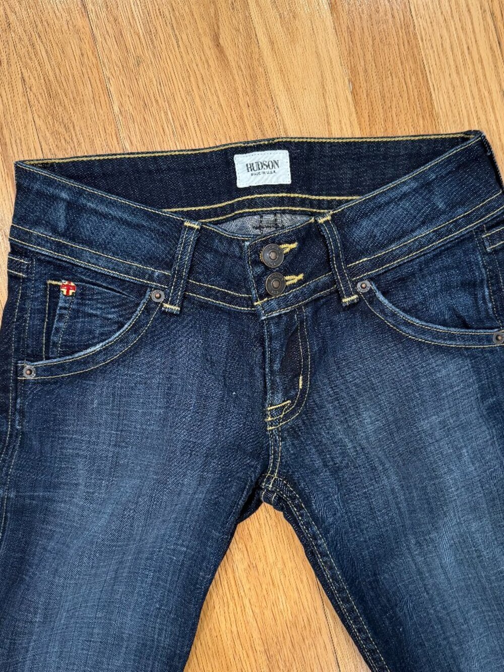 Hudson Jeans Signature Bootcut Dark Blue Mid Rise Size 25 - Picture 3 of 7